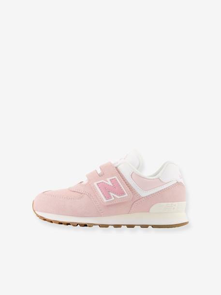 Sapatilhas com barras autoaderentes, PV574CH1 da NEW BALANCE®, para criança rosa 