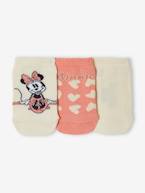 Lote de 3 pares de soquetes, Minnie da Disney® rosa-velho 