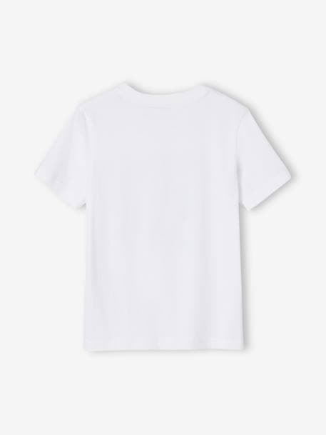 T-shirt com lantejoulas, para menino cinza mesclado+cru 