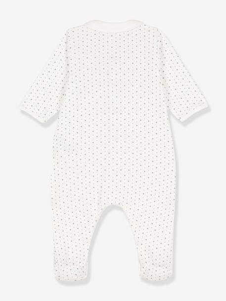 Pijama em algodão bio, Petit Bateau branco 