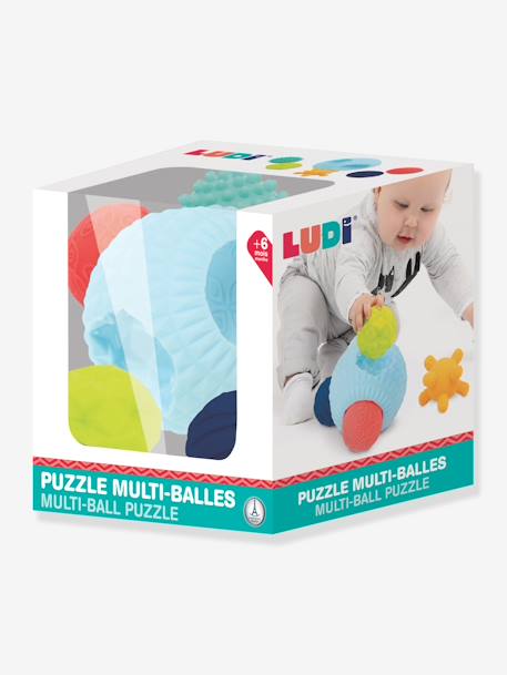 Bola puzzle átomo, LUDI multicolor 