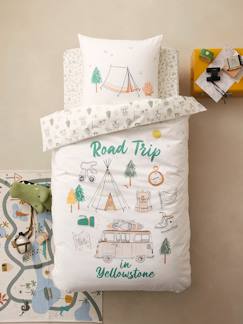 Têxtil-lar e Decoração-Roupa de cama criança-Capas de edredon-Conjunto capa de edredon + fronha de almofada para criança, tema Yellowstone