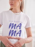 T-shirt com mensagem, para grávida cru 