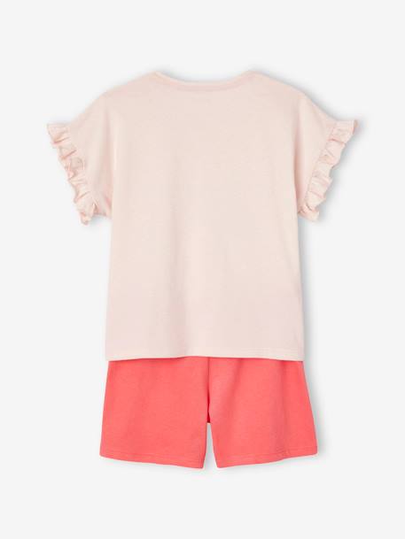 Lote de 2 pijamas Basics 'Wild', para menina rosa 