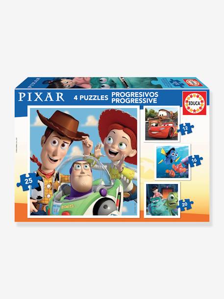 4 puzzles progressivos Pixar - 12/25 - EDUCA multicolor 