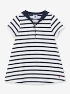 Vestido de mangas curtas, da Petit Bateau branco 