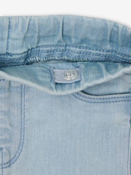 Jeans estilo treggings Basics, para menina azul-ganga+double stone+ganga cinzenta+stone 