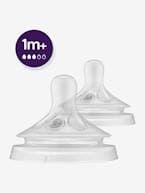 Lote de 2 tetinas da Philips AVENT Natural Response, 5 débitos à escolha transparente 