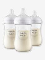 Lote de 3 biberões de 260 ml, da Philips AVENT Natural Response transparente 