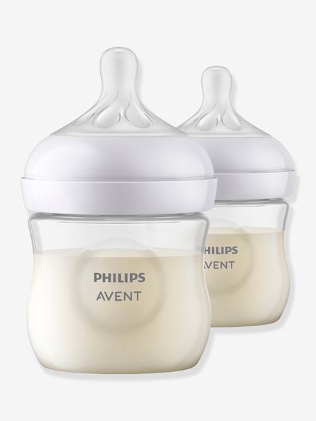 Lote de 2 biberões de 125 ml, da Philips AVENT Natural Response transparente 