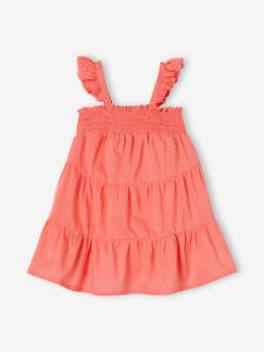 Bebé 0-36 meses-Vestidos, saias-Vestido aos favos com 3 folhos, para bebé