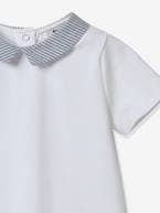 Blusa da CYRILLUS, em algodão bio, para bebé branco 