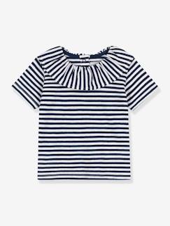 Bebé 0-36 meses-Blusas, camisas-Blusa de mangas curtas, da Petit Bateau