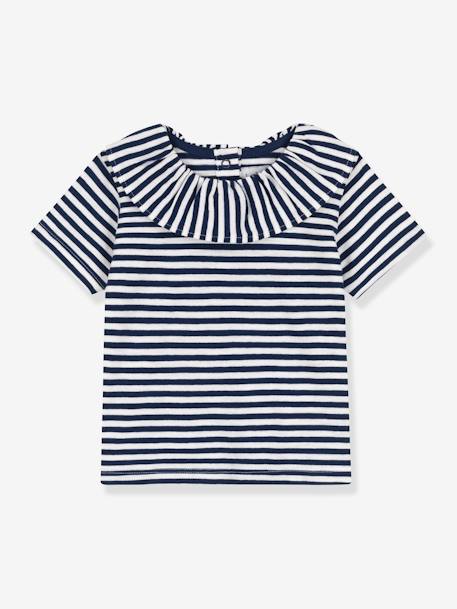 Blusa de mangas curtas, da Petit Bateau azul 