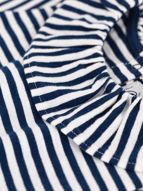 Blusa de mangas curtas, da Petit Bateau azul 