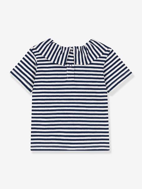 Blusa de mangas curtas, da Petit Bateau azul 