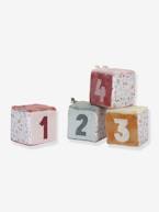 Lote de 4 cubos suaves - Flowers & Butterflies - LITTLE DUTCH rosa 