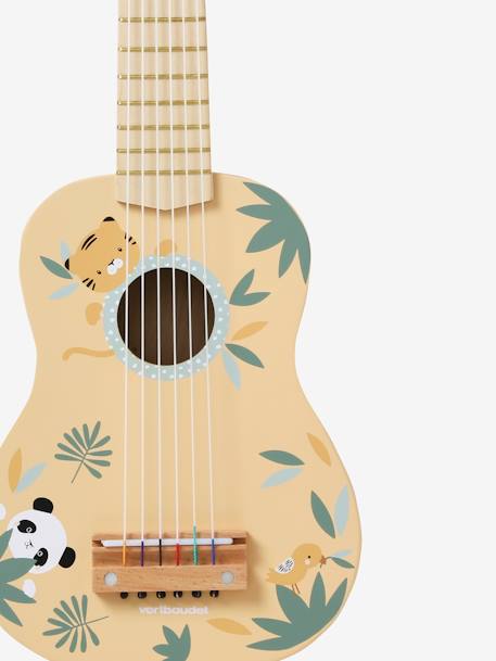 Guitarra Montessori em madeira FSC® bege+branco 