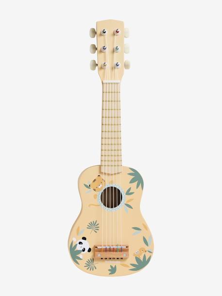 Guitarra Montessori em madeira FSC® bege+branco 