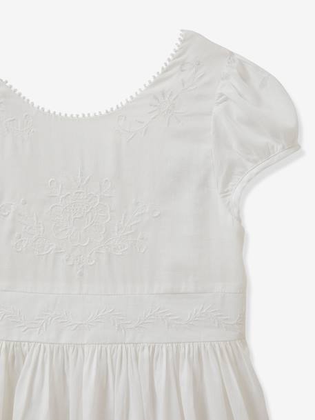 Vestido Thelma - Coleção festas e casamentos, da CYRILLUS, para menina branco 