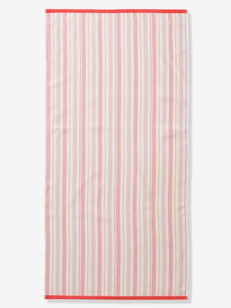 Toalha de praia / de banho Fouta, personalizável riscas azuis+riscas rosa 