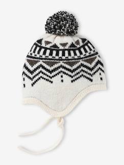 Menino 2-14 anos-Acessórios-Gorro em malha jacquard para menino