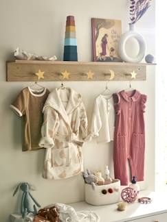 Têxtil-lar e Decoração-Decoração-Cabide Montessori com lua e estrelas