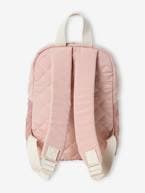 Mochila acolchoada, especial infantário, para menina rosa-pálido 