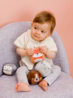 Brinquedos-Primeira idade-As Dooballs - Conjunto de 4 bolas em forma de bonecos-doudou - BABYTOLOVE