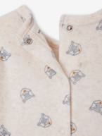 Pijama raposas em veludo, para bebé marinho 