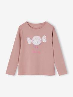 Menina 2-14 anos-T-shirts-Camisola com lantejoulas, para menina