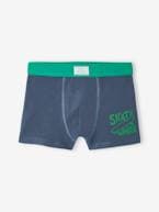 Lote de 5 boxers stretch, skate, para menino verde 