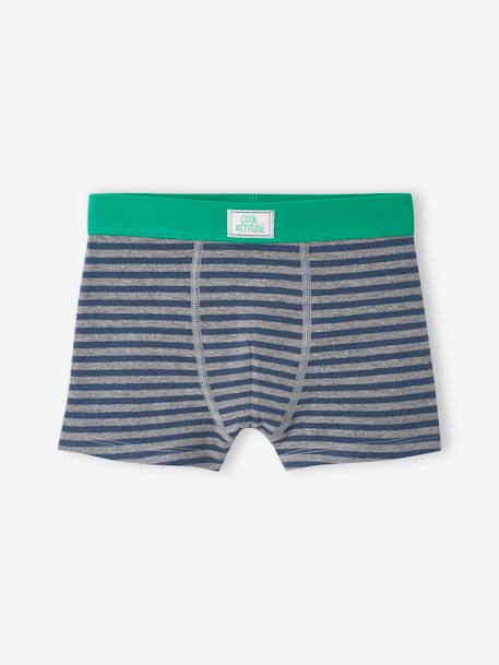 Lote de 5 boxers stretch, skate, para menino verde 