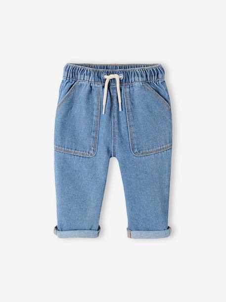 Jeans com cós elástico, para bebé ganga brut+stone 