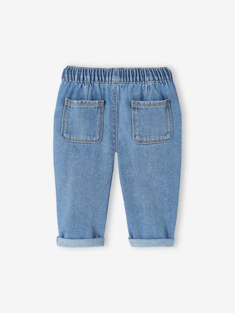 Jeans com cós elástico, para bebé ganga brut+stone 