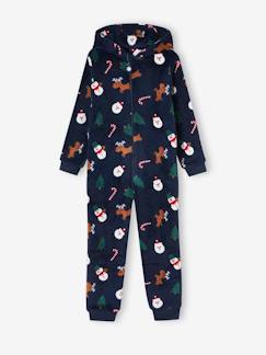 Menino 2-14 anos-Pijamas-Pijama-macacão de natal, para menino