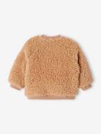 Sweat urso, em sherpa, para bebé cappuccino 