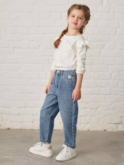 Denim-Menina 2-14 anos-Jeans loose boyfriend, para menina