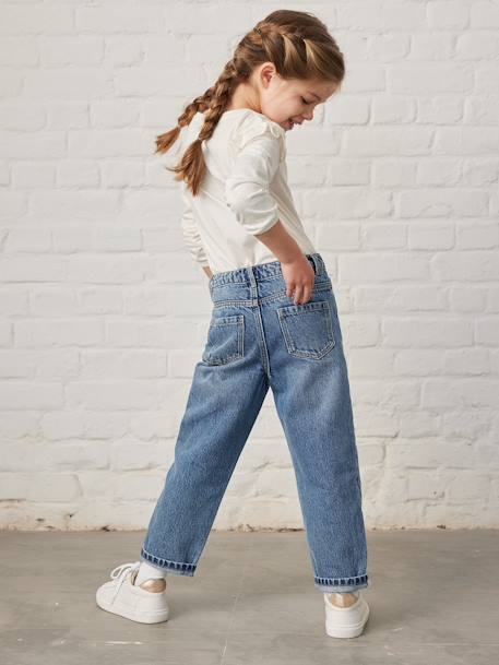 Jeans loose boyfriend, para menina double stone+stone 