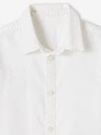 Camisa Oxford para menino azul-céu+branco 