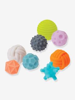 Brinquedos-Primeira idade-Primeiras manipulações-8 bolas sensoriais, INFANTINO