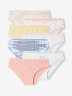 Lotes e Packs-Lote de 7 cuecas fantasia, para menina, BASICS