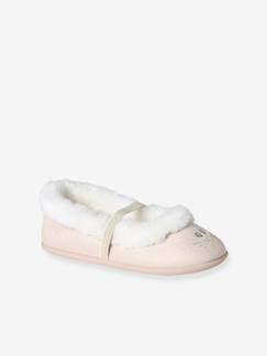 Calçado-Calçado menina (23-38)-Sapatinhos, pantufas-Sapatinhos estilo sabrinas, com elástico, forro em pelo, para criança