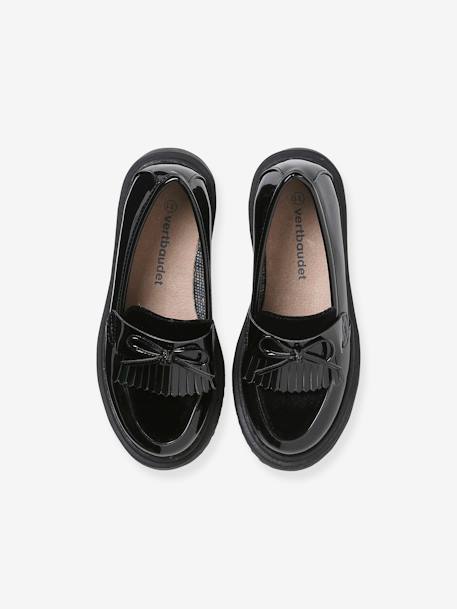 Mocassins júnior, envernizados preto 