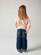 Jeans largos com dobra, para menina stone 