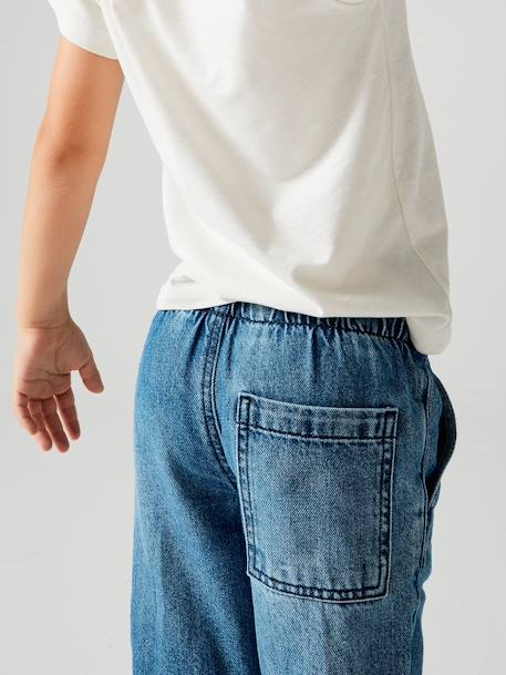 Jeans largos, fáceis de vestir, para menino ganga brut+stone 