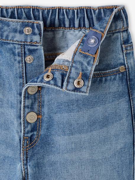 Jeans Mom fit morfológicos, para menina, medida das ancas MÉDIA stone 