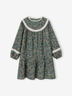 Menina 2-14 anos-Vestido às flores, para menina