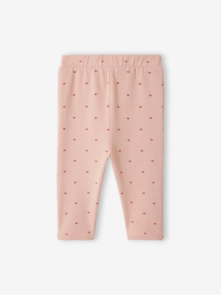 Lote de 2 leggings, para bebé rosado 