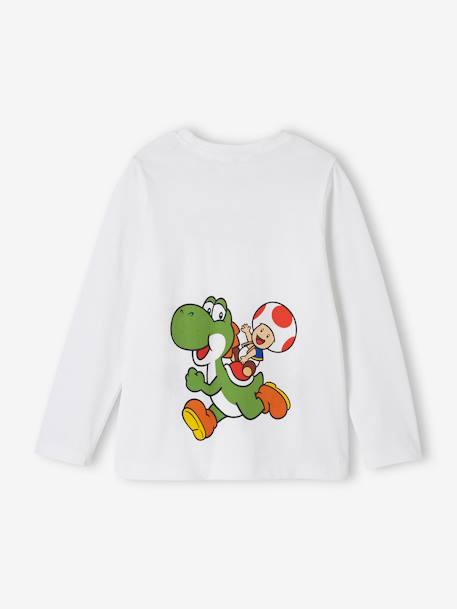 Camisola Mario e Luigi® de mangas compridas, para criança branco 